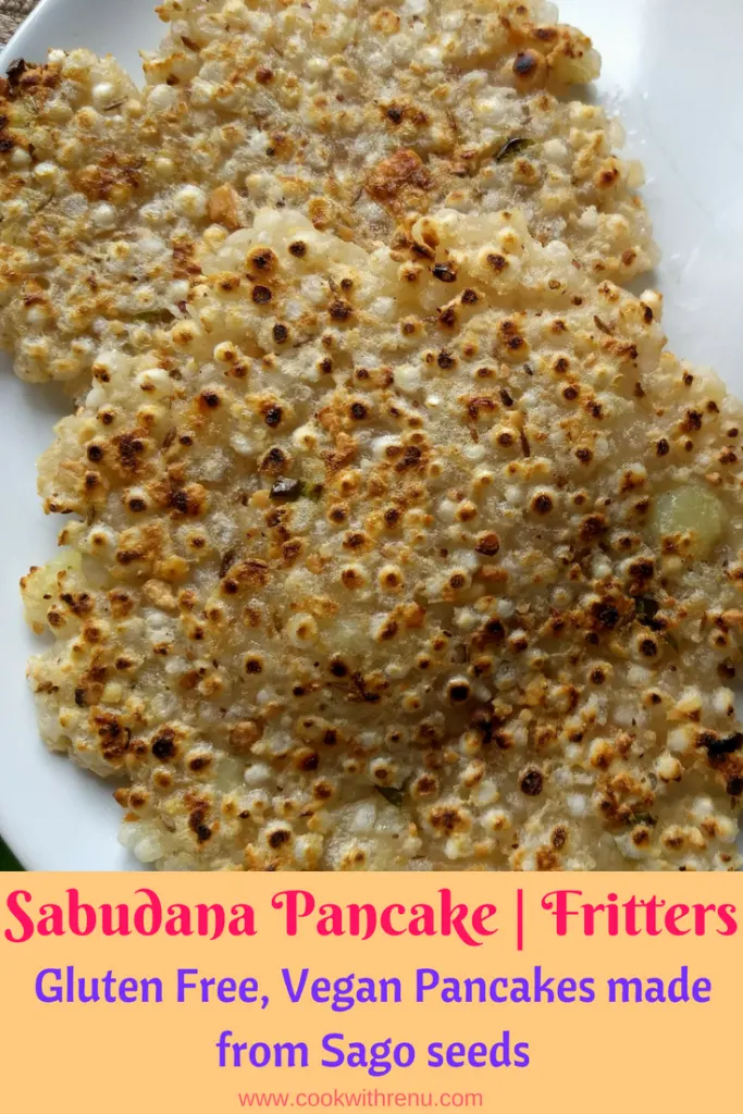 Sabudana Pancake aka Thalipeeth is a vegetarian and a gluten free guilt free pancake made using tapioca pearls and is perfect for Indian fasting season.