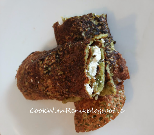 Oats and Green Dal Chila (Pancake)
