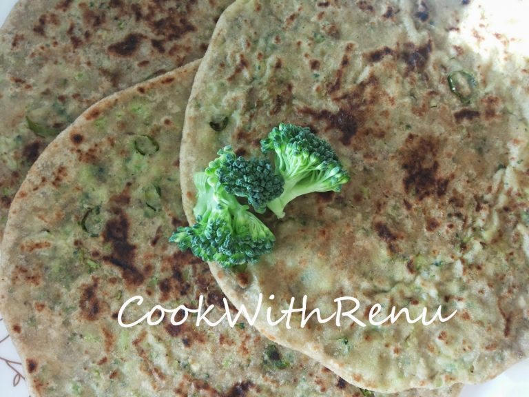 Broccoli and Paneer Paratha