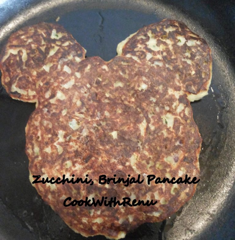 Zucchini, Brinjal Pancake