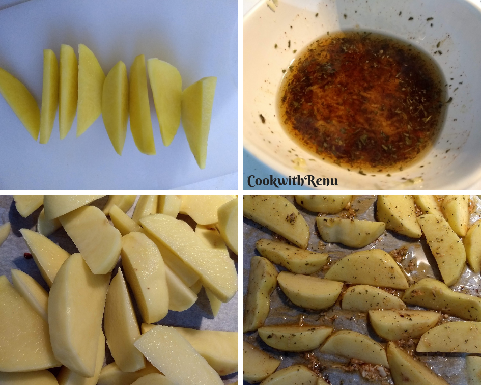 Crispy Garlic Baked Wedges