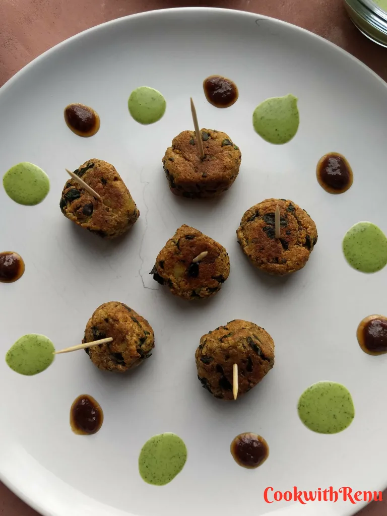 Nutty Spinach , Potato & Paneer Balls