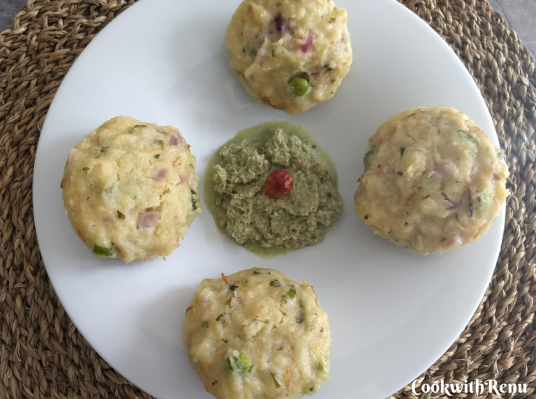 Semolina and Vermicelli Instant Idli (Steamed Cakes) ~ Rava & Sevai Instant Idli