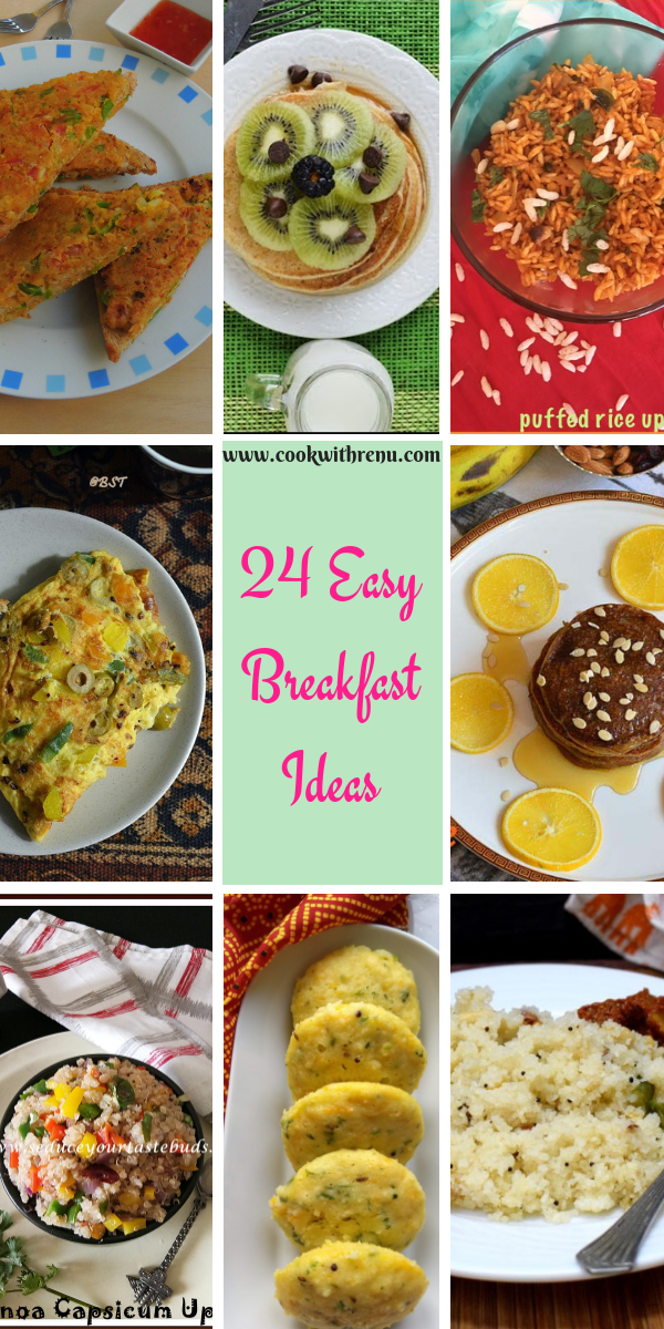 Roundup of 24 Easy Breakfast Ideas