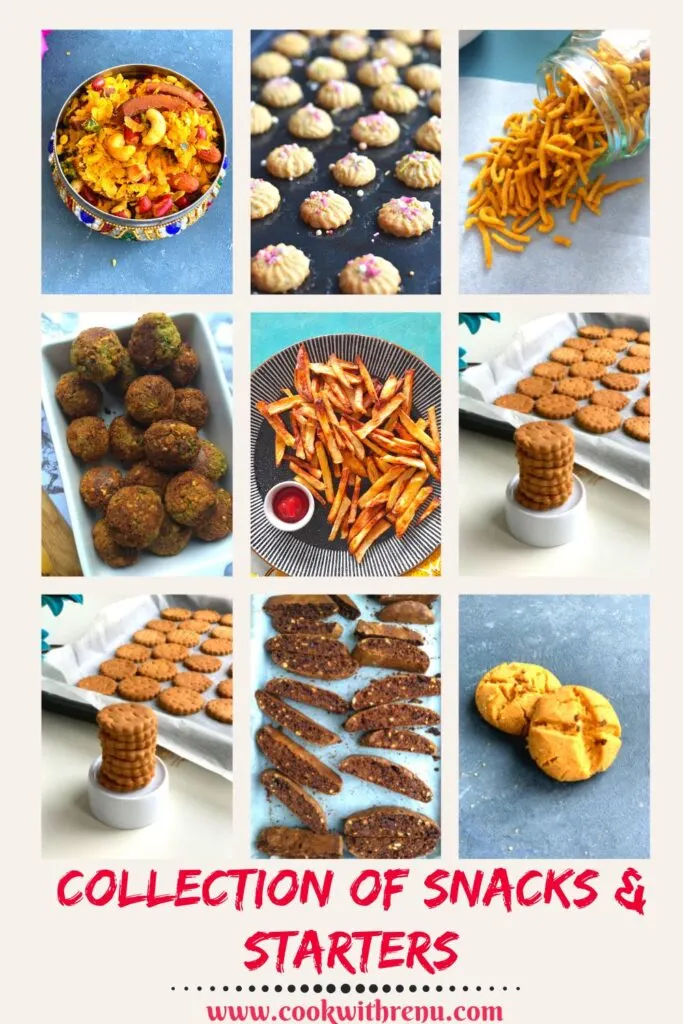 Collage of Collection of Snacks and Starters