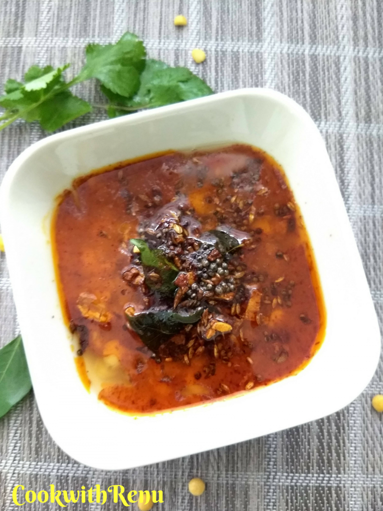 Chana Dal Chataka | Spicy Split Chickpeas Gravy~Soup