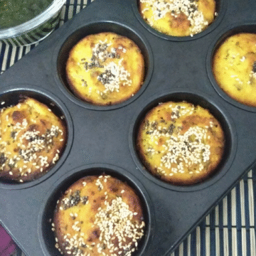 Baked Handvo (Rice, Lentils & Vegetables Savory Gluten Free Snack)