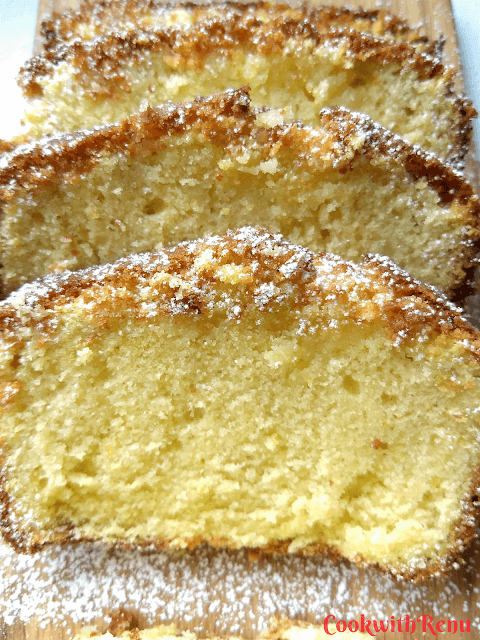 Lemon Cake (No Baking Powder, No Baking Soda)