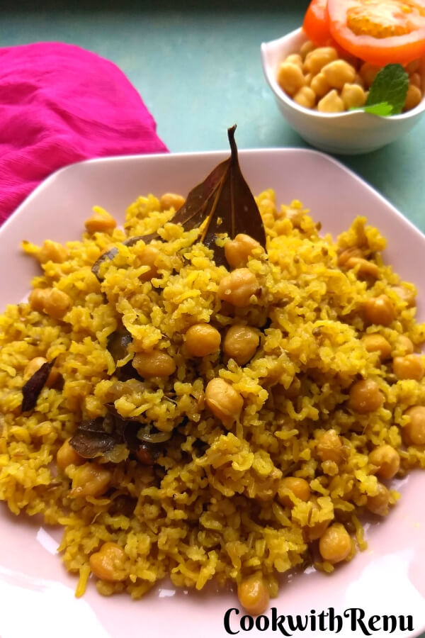 Brown Rice Chickpea Pulao