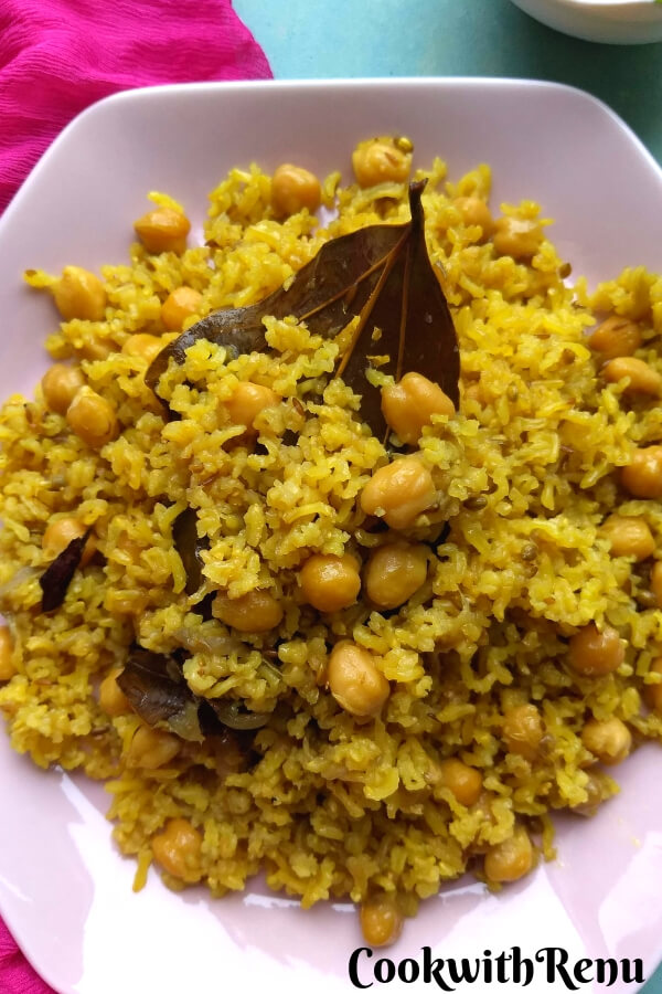 Brown Rice Chickpea Pulao