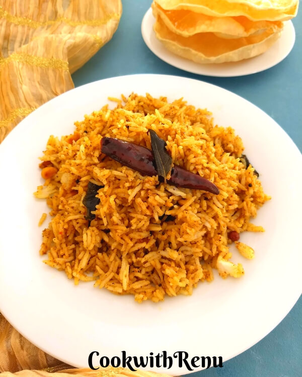 Puliyodharai |Tamarind Rice