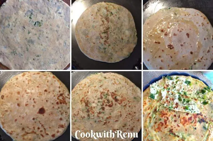 Paneer Paratha is a popular breakfast food made using Paneer, aka Indian cheese. They are a healthy toddler food as well as good for lunch boxes.