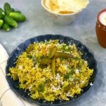 Maharashtrian Tendli bhaat is a traditional no onion no garlic masale bhaat or a one pot meal, typically made during gatherings or special occasions.