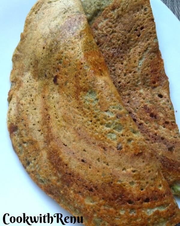 Sprouted Moong Chila or Pancake is a healthy and diabetic friendly breakfast or lunch for grownups and nutritious meal or a finger food for kids.