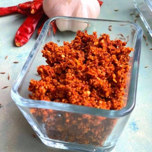 Vellulli Karam podi (Spicy Garlic & Red Chilly Powder)