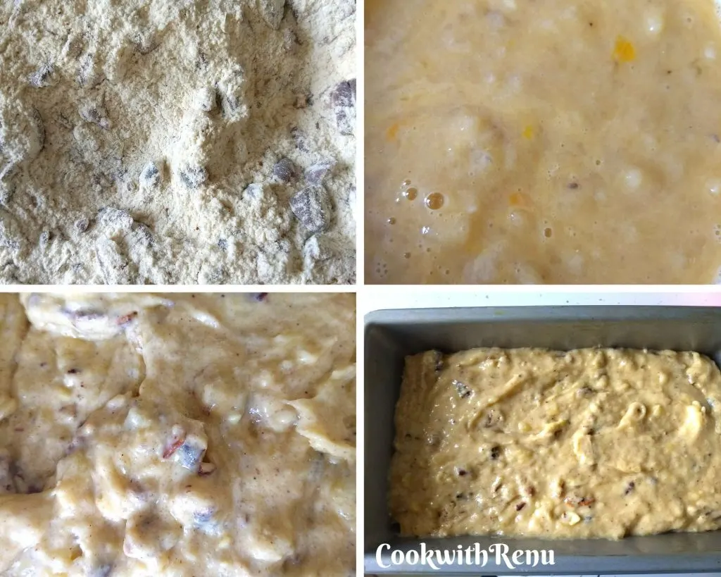 Step by Step Pics of making of Banana Bread