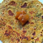 Paratha served with Homemade No oil Lemon Pickle