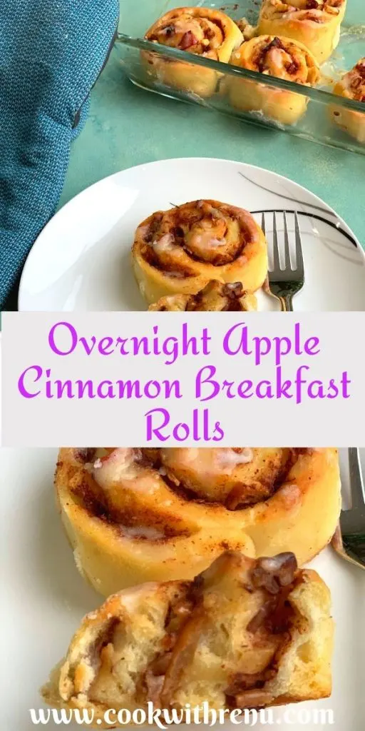 Overnight Apple Cinnamon Breakfast Rolls are perfect, delicious and yummy breakfast rolls which can be prepared ahead of time and baked just when needed.