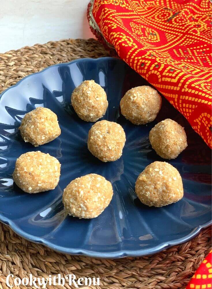 Til Gul Ladoo without Jaggery Syrup