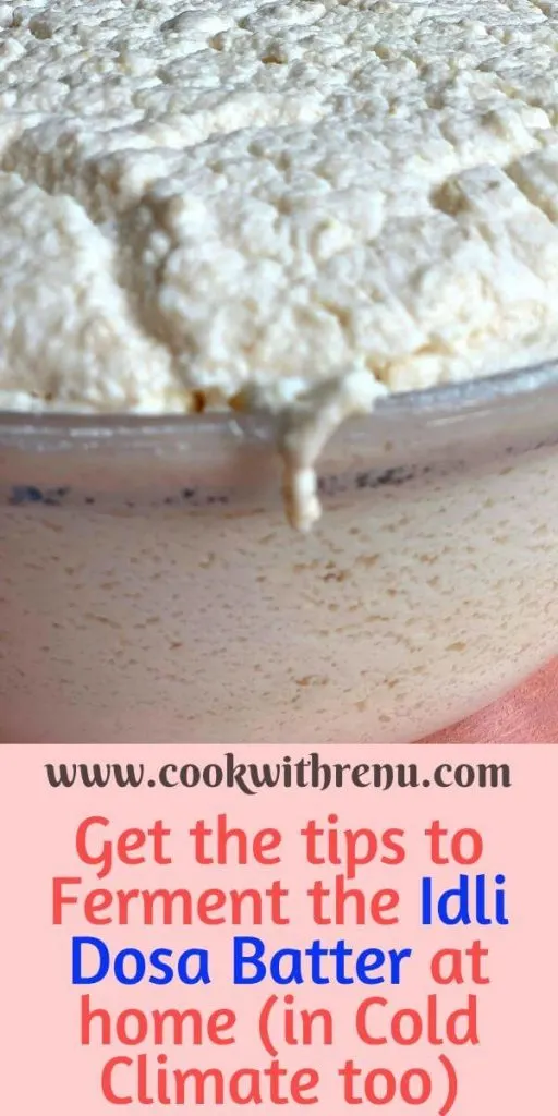 Fermenting Idli Dosa Batter In Cold Climate using the tips and tricks mentioned here will everytime yield you soft and delicious Idlis and crispy dosas.