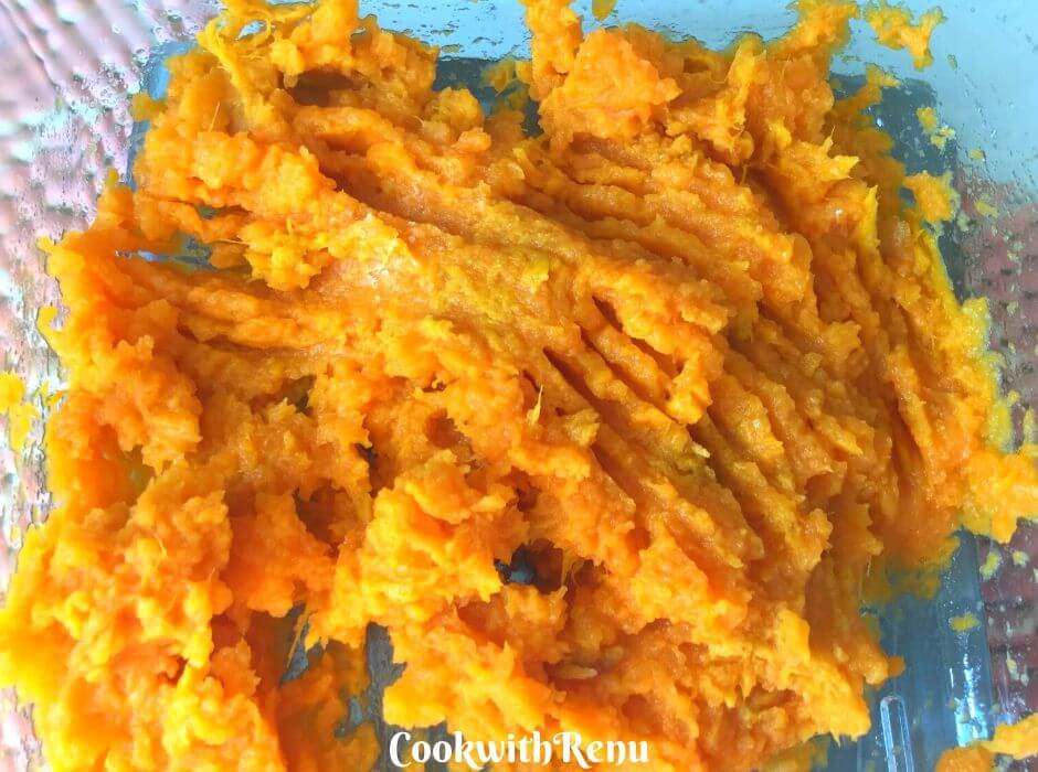 Boiled and Mashed Sweet Potato
