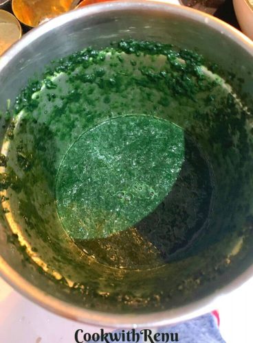 Kale Puree in Blender