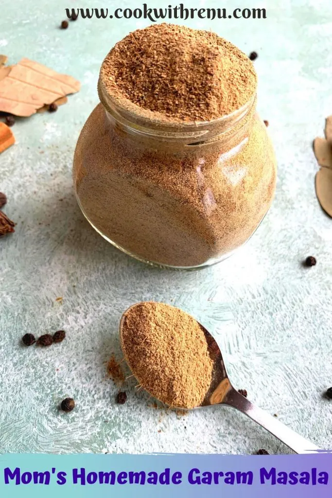 Mom’s Homemade Garam Masala is a versatile masala or a spice blend that is fragrant, aromatic and hot and a must in Indian Pantry.