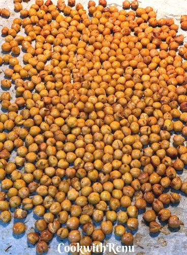 Roasted Chickpeas let to cool