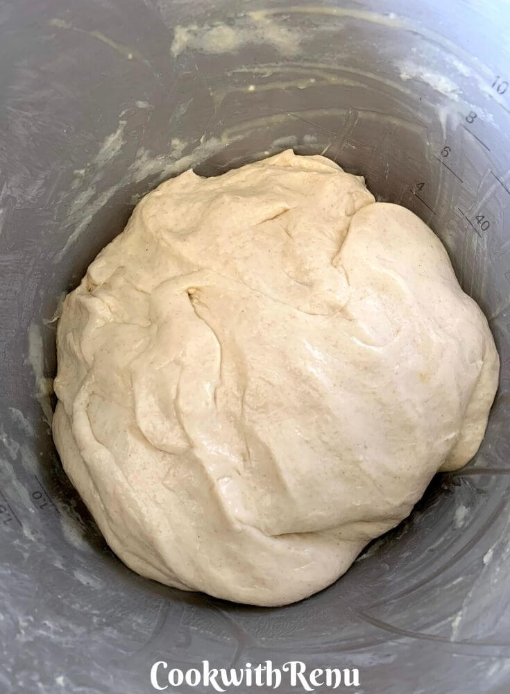 The ready dough to be rested so that it can rise