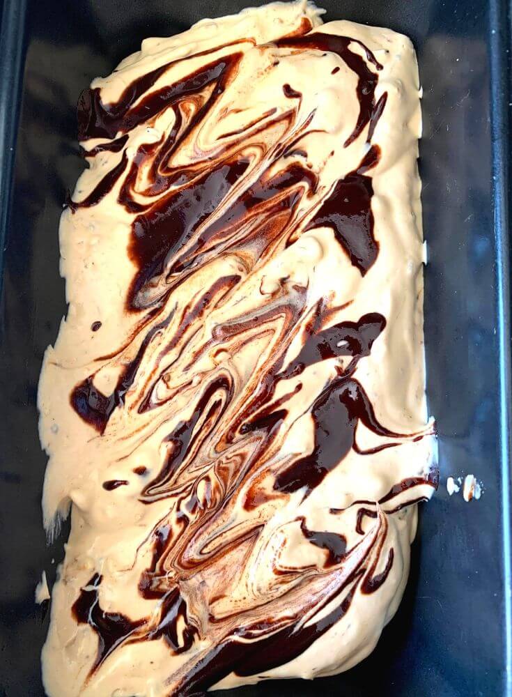 Adding Chocolate Swirl