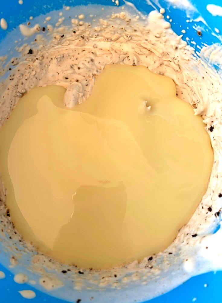 Condensed milk added