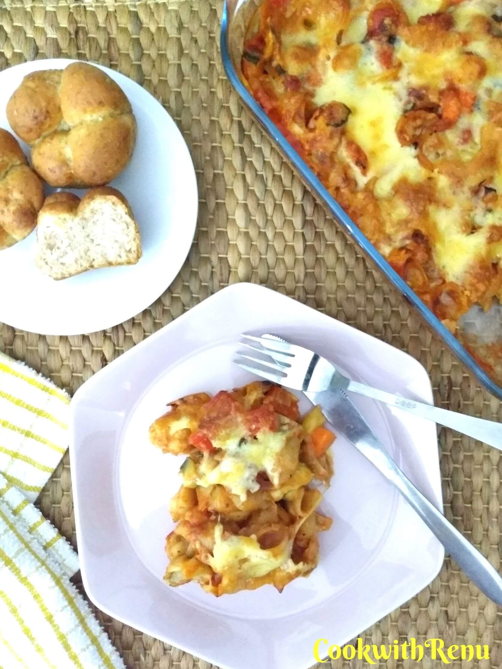 Cheesy Vegetable Pasta Bake