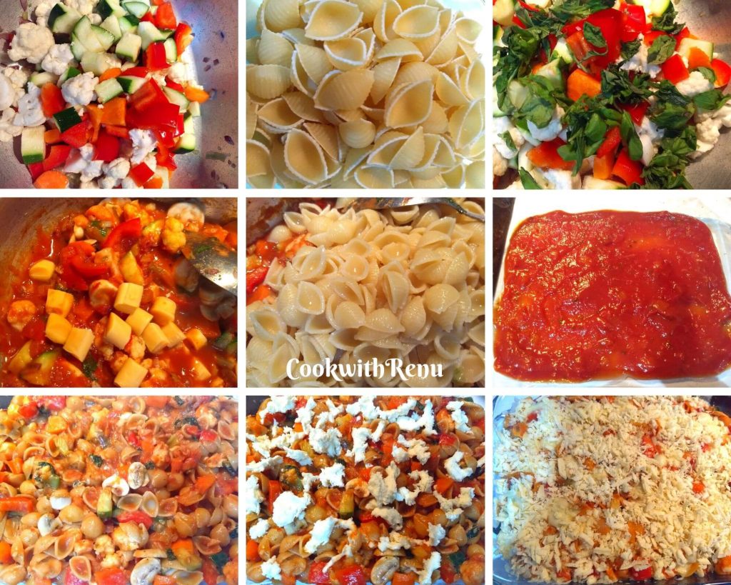 Step by Step making of Vegetable Pasta