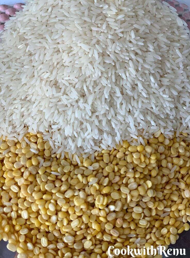 The main ingredients, Dal & Rice