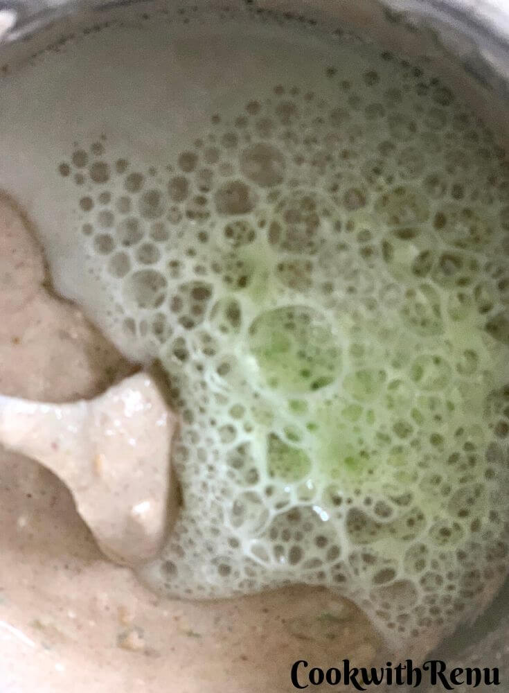 Adding eno or fruit salt in the batter