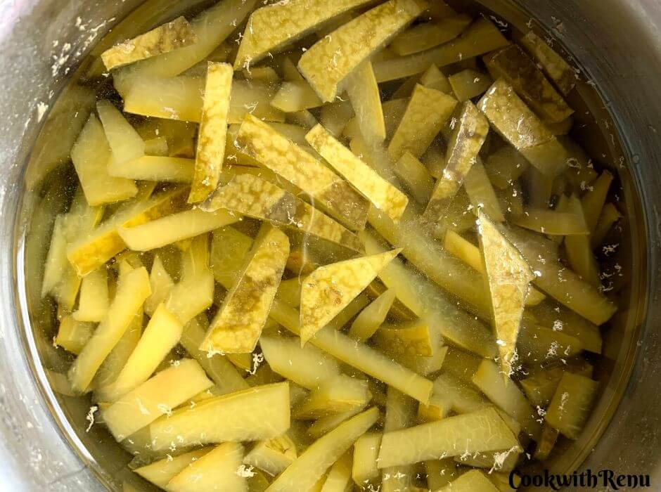 The peels pressure cooked