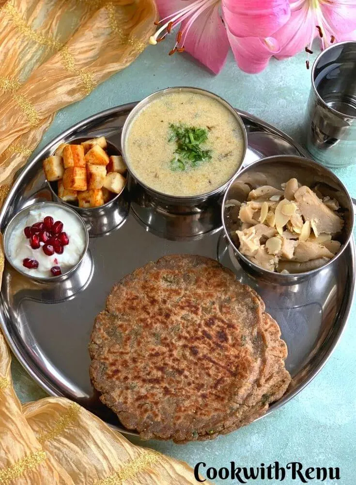 Fasting - Vrat - Farali Thali is a complete balanced meal with carbs, proteins and healthy fats and is completely gluten free.