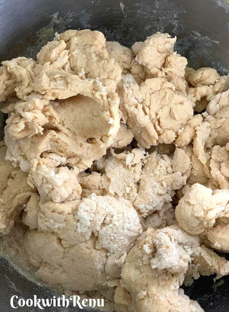 The initial mix without the salt