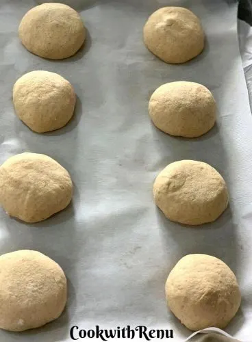 Sourdough Burger Buns Rolled and ready to be proofed