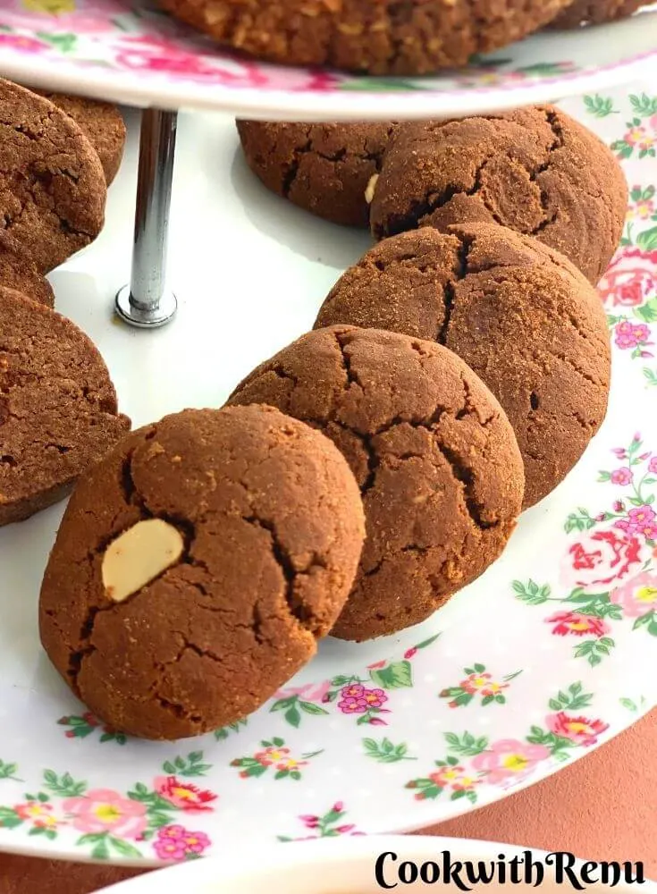 Eggless Jowar Chocolate Cookies (Gluten-Free)