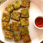 Easy Maharashtrian Kothimbir Vadi is one of the quick, and nutritious vegan snacks made using coriander, gram flour, and a few spices.
