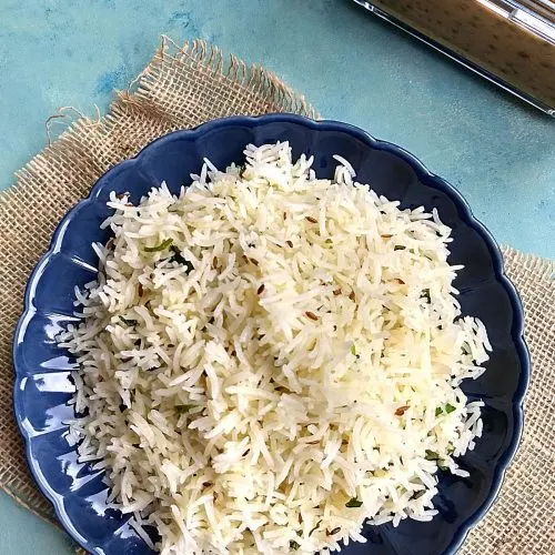 Make perfect non-sticky, fluffy Restaurant Style jeera rice with my 3 different foolproof and easy methods.