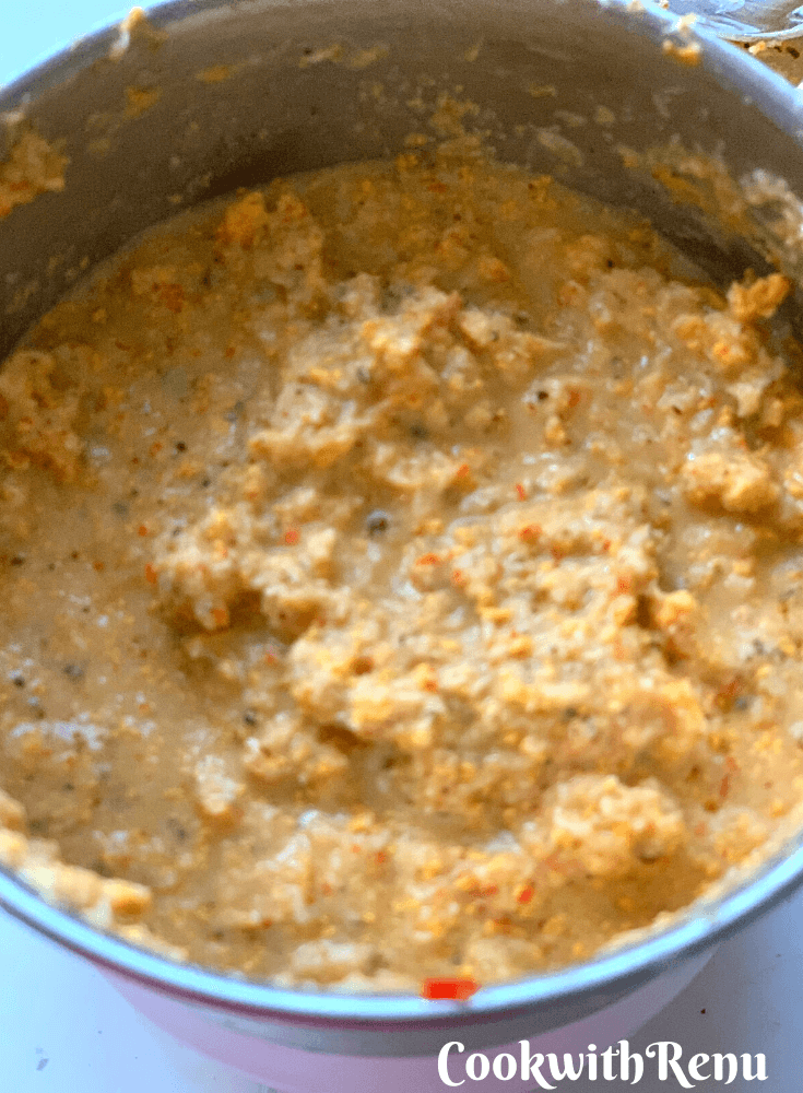 Freshly ground masala paste