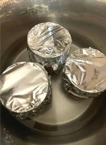 Covering with Aluminium foil and keeping in in the insert in Instant Pot
