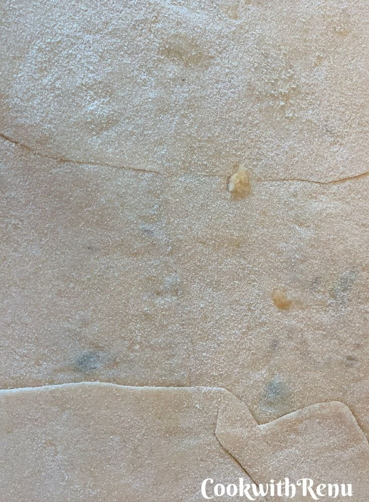 Sealing & after slightly rolling of the partha