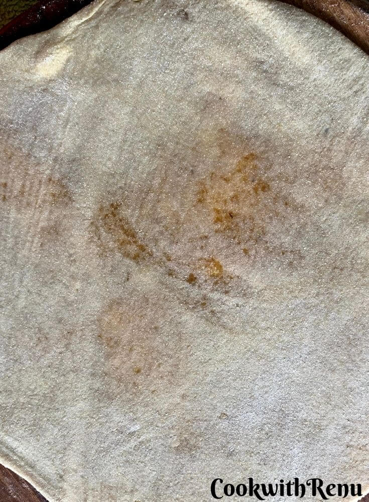 Poli being sutffed and rolled out