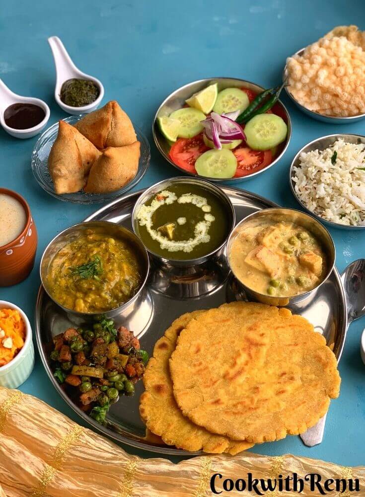 Vegetarian Punjabi Thali Indian Regional Thali Cook With Renu