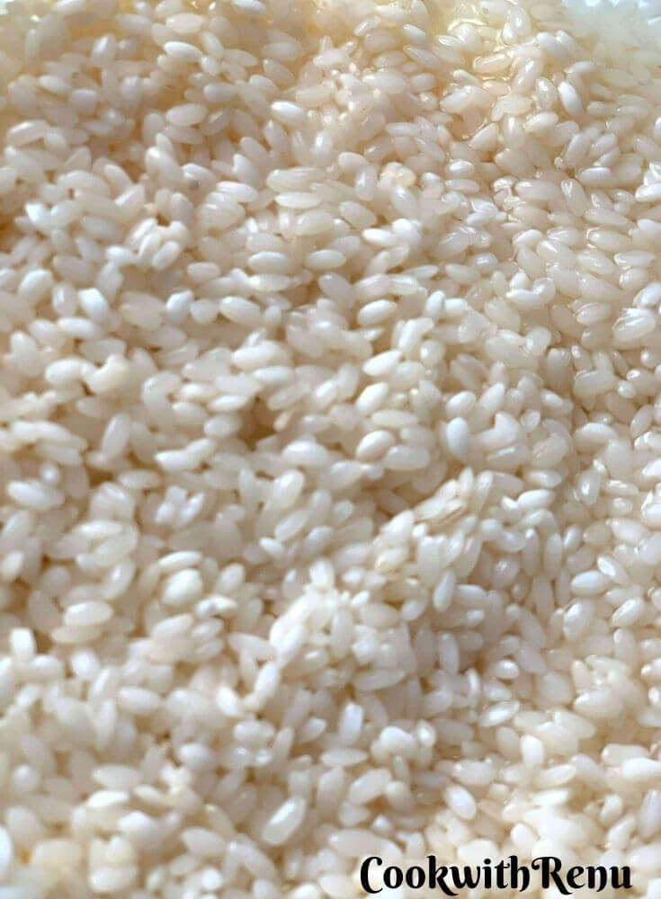 Soaked Rice for Chilka Roti