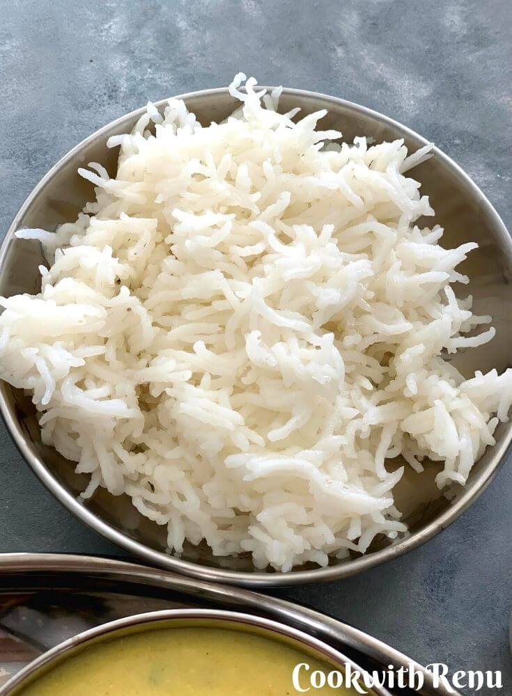 Steamed white Rice