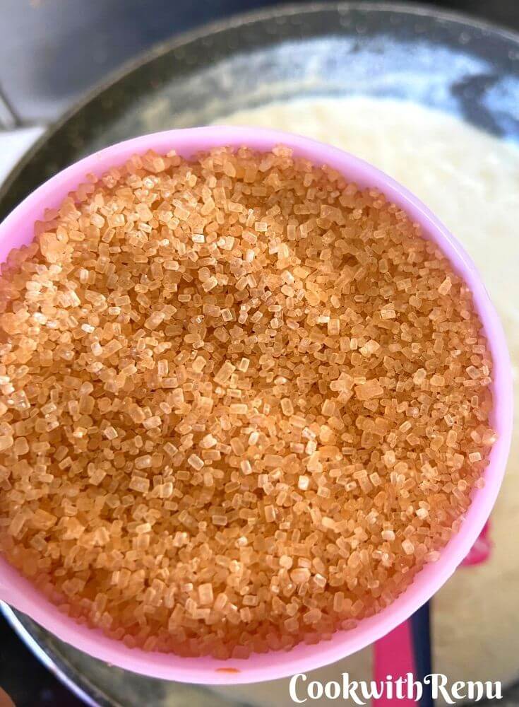 Adding Sugar to the milk